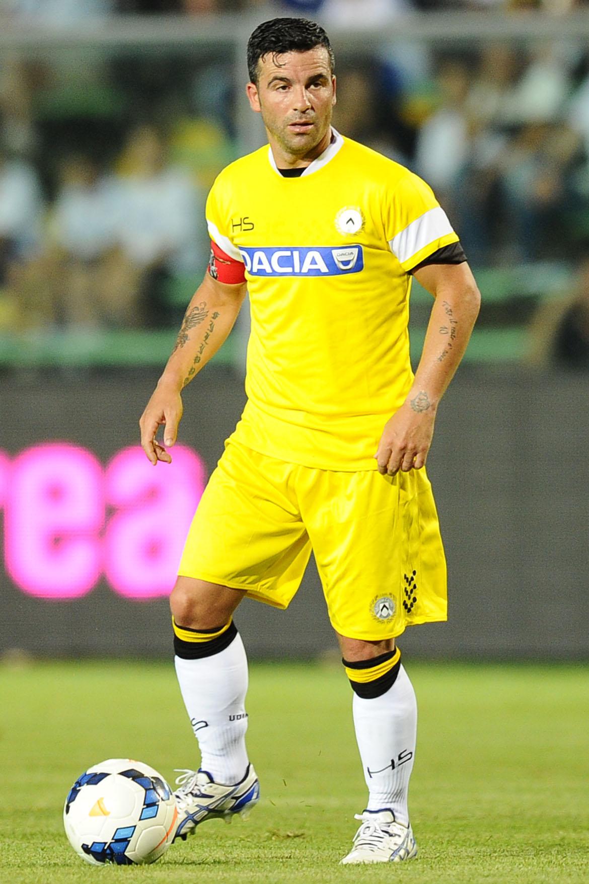 Di Natale Antonio Udinese 2013 maglia gialla 2013 azione ifa